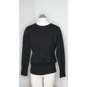 J M COLLECTION, BLACK SWEATER. SZ S